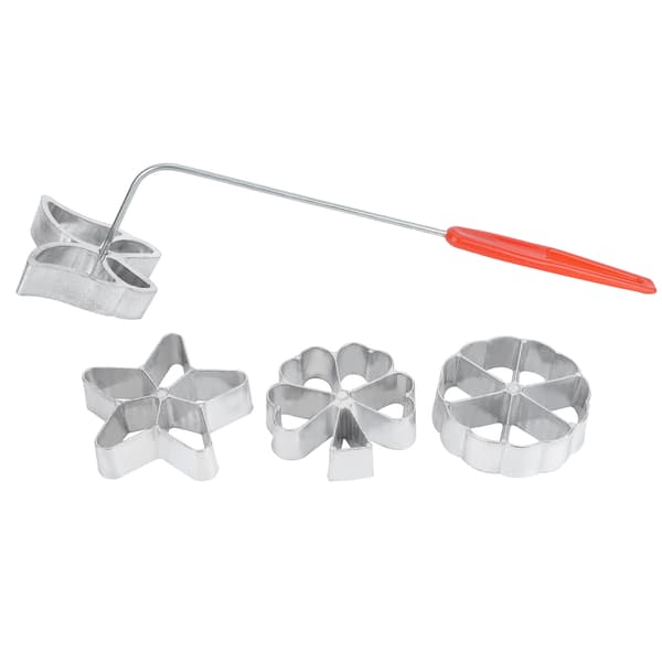 4 stk. kageprint bageform kiks dessertmaskine vaffelmodelsæt bageudstyr