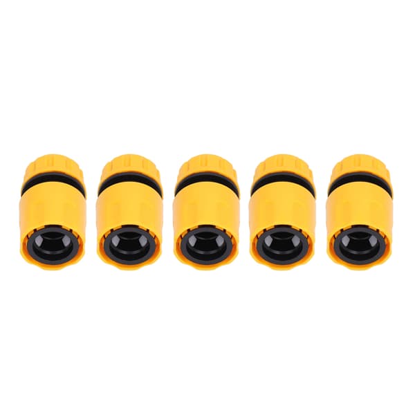 5 stk. slangeadapter rørforbindelsesfitting ABS 3/4 tommer hurtigforbindelsessæt til haven