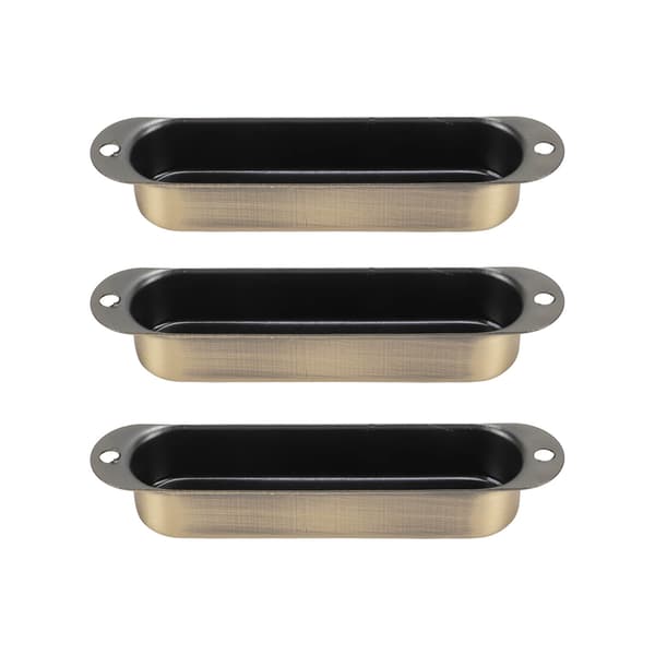 3 st elgitarr single coil pickup-skydd koppar cyan brons hårdvaruset