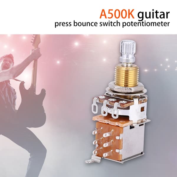 A500K elektrisk guitar lineær potentiometer tone trækknap switch pot pickup switch