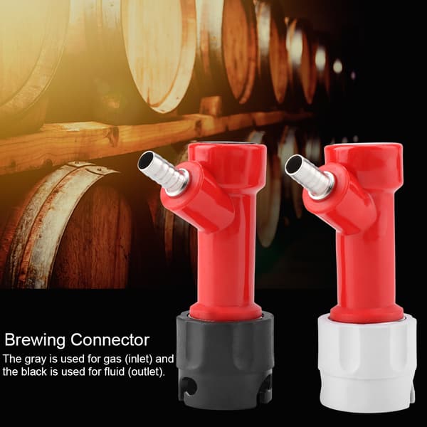 2 st 1/4\" Hög Pin Lock Corny Keg Hemmabryggning Kopplingsset