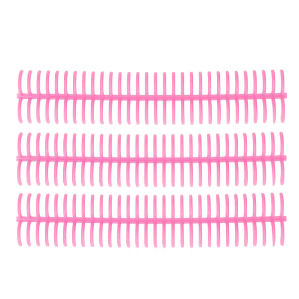 10 st lösa blad bindningsrygg 30 hål 22 mm innerdiameter slitstarka plastbindningsringar rosa