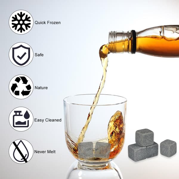 Förpackning med 9 st Whisky Kylsten Isbitar Drycker Vin Öl Kylare Barutrustning Presentförpackning