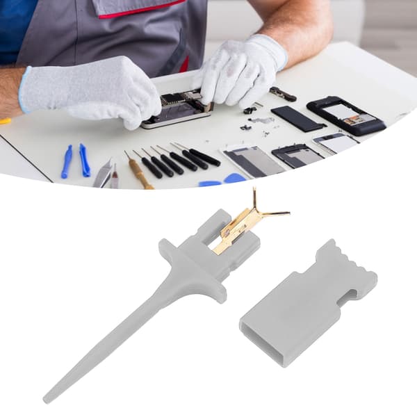 Testhook Mini IC Testklemme PA til Elektronisk Eksperiment Reparation Vedligeholdelse Grå