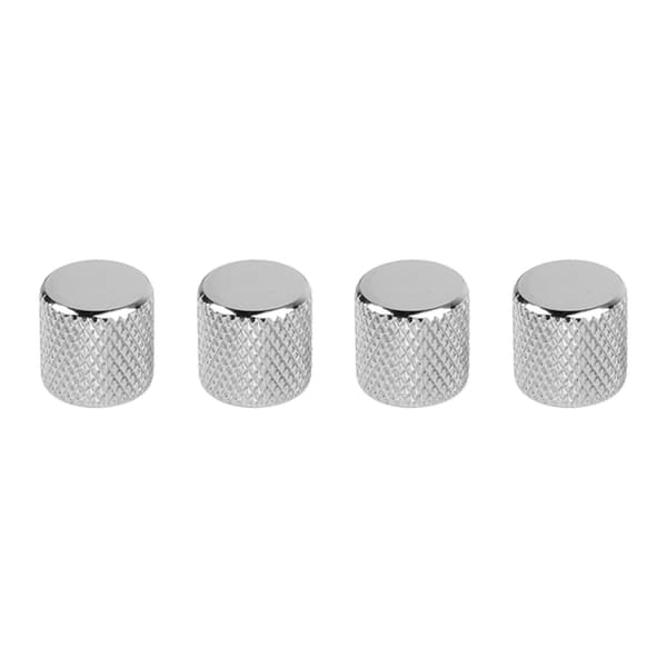 4 st elgitarrrattar set metallpotentiometerlock volymtonkontroll för bas silver