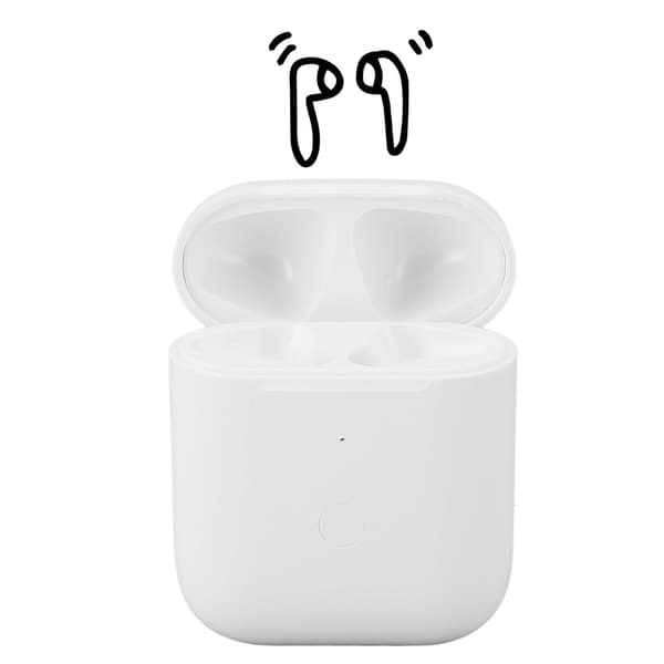 Erstatnings trådløst opladningsetui med Bluetooth-synkroniseringsknap til iOS Earbuds 1. og 2. generation
