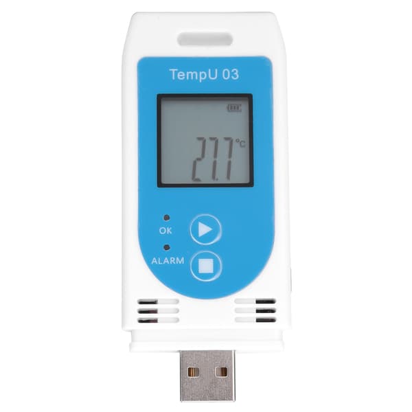 LCD USB Temperatur- og Fugtighedsdatalogger PDF GSP Datalogger Optager