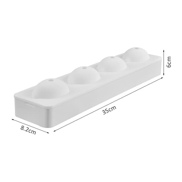 4-hulrum citronformede kageforme silikone mousse kageforme muffin bageform