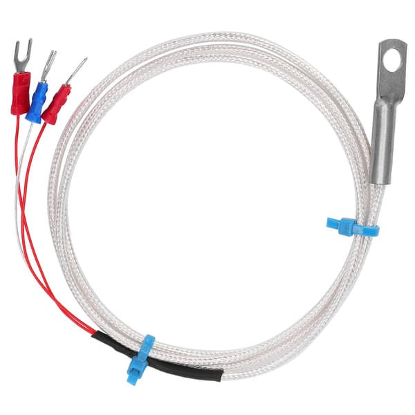 Temperatursensor Prob PT100 Termistor Temperaturmätningsprob Rundhål Patch Typ 5m
