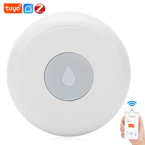 Vattenläckagedetektor Zigbee Trådlös Intelligent Larm för Tuya Kök Vardagsrum