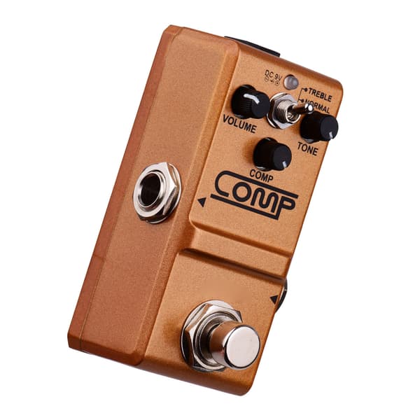 Rowin LN-333 Metallkompressor Gitarr Stompbox True Bypass FX Pedal 7.5x4.5x4cm 1-pack
