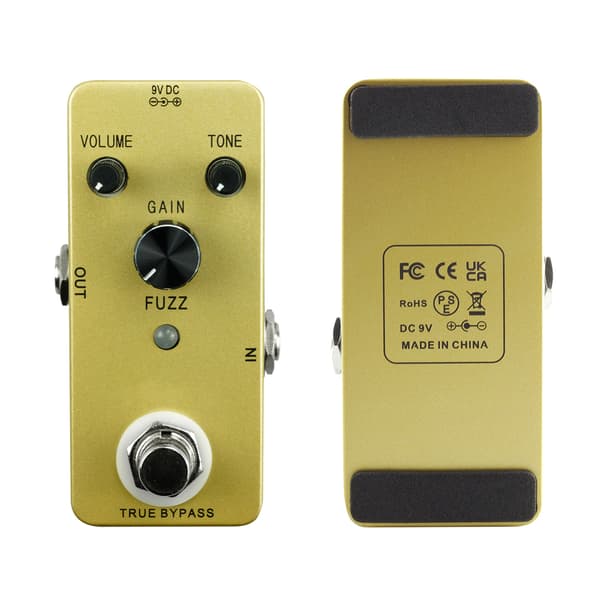 M-VAVE FUZZ Retro Fuzz Gitarr Effektpedal Zinklegeringshölje True Bypass