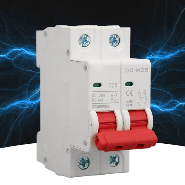 DC Miniature Afbryder 6000A Brydeevne 2P Mini Afbryder til Solcelleanlæg DC1000V