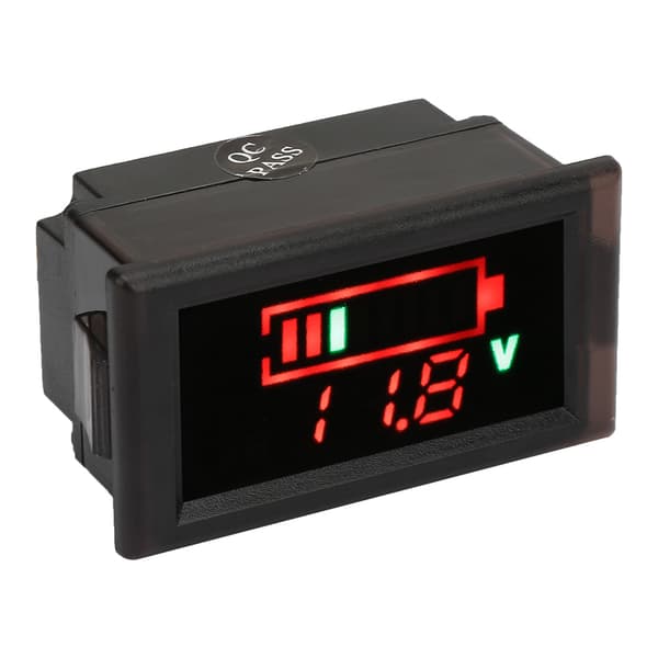 YB28VE Vattentät Elektrisk Bil Digital Display Batteriindikator Voltmeter