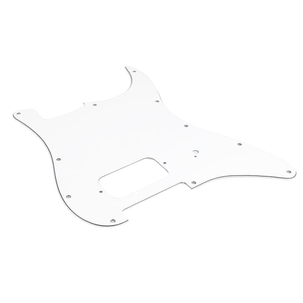 Vit PVC Elgitarr Scratchplate för Live Scen & Studioinspelning
