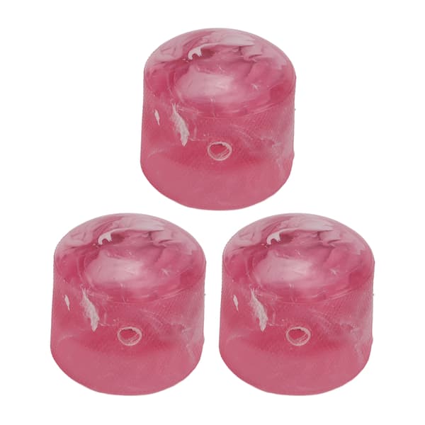 3st Elgitarrratt Sträng Potentiometer Kontroll Instrument Tillbehörssats Rosa