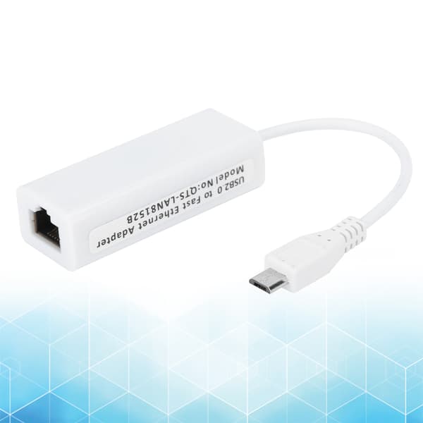 Micro USB til RJ45 Ethernet-adapter til Raspberry Pi Zero 1.3/W-kort, kablet netværksstik