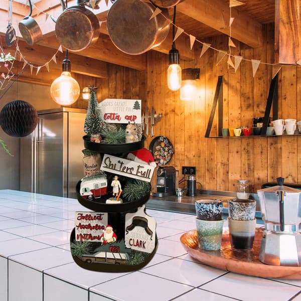 Julelagdelt bakke dekoration