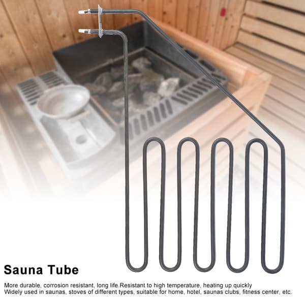 Elektrisk varmeelement til saunabrændeovn rustfrit stål lige varme saunavarmeelement komponent SAV-3000W