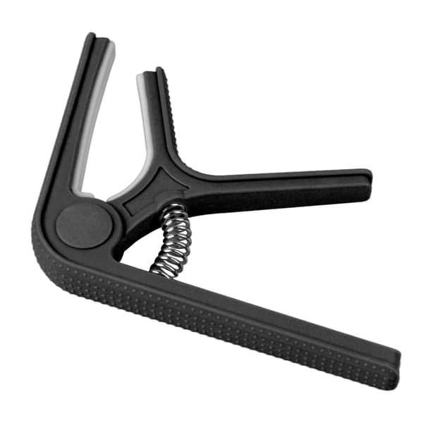 Gitarr Capo Clip Klämma med Halkfri Punkt Universal Bra Skydd Ukulele Elgitarr Capo Svart