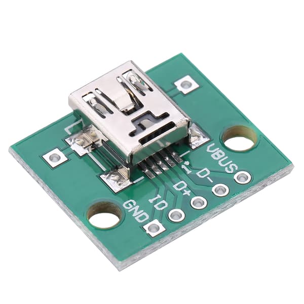 10 stk. Mini USB til DIP-adapterkort 5P til 2,54 mm printkort DIY USB-strømforsyning