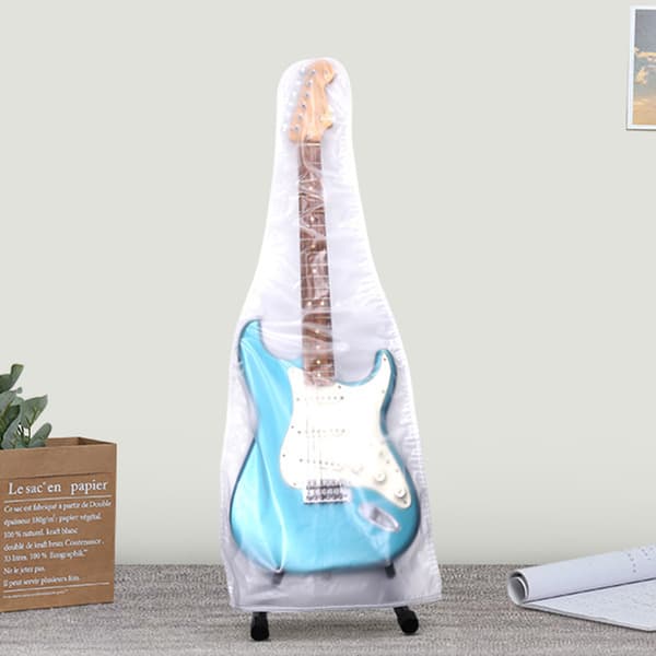 Klar Matt PVC Vattentät Akustisk Gitarr Dammskydd Hem Skyddshylsa 1PC
