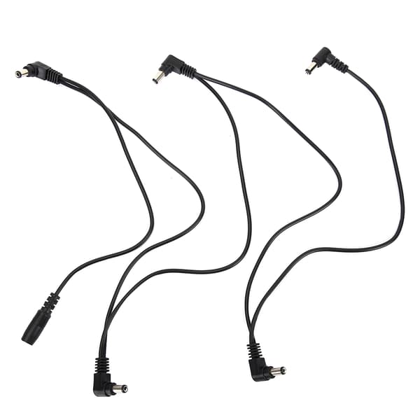 5-vejs elektrode Daisy Chain-kabel til guitar-effektstrømforsyningsadapter-splitter