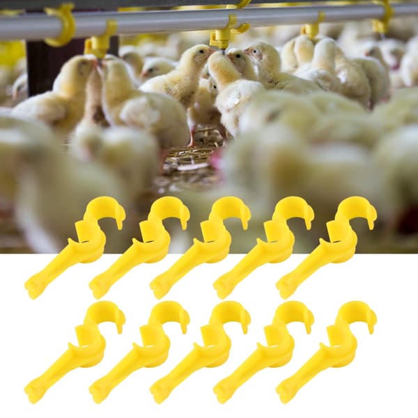 10-pack S-formad vattenmatningsslangrörhållarklämma Lantbruksmaterial för vattenledning