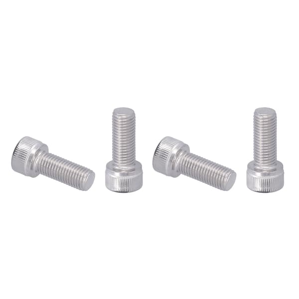 4 stk. unbrakobolt A2 rustfrit stål 1,25 mm fin gevind fastgørelseshardware M10x25