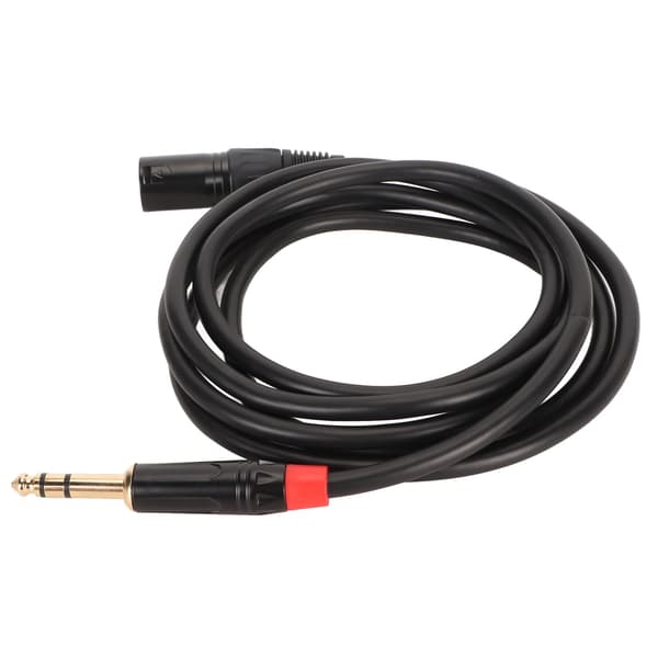 XLR hane till 6,35 mm TRS balanserad patchkabel 2m för gitarr, mikrofon och stämapparat