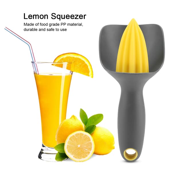 Ergonomisk Manuel Mini Citronpresser til Lime Appelsin (Sort)
