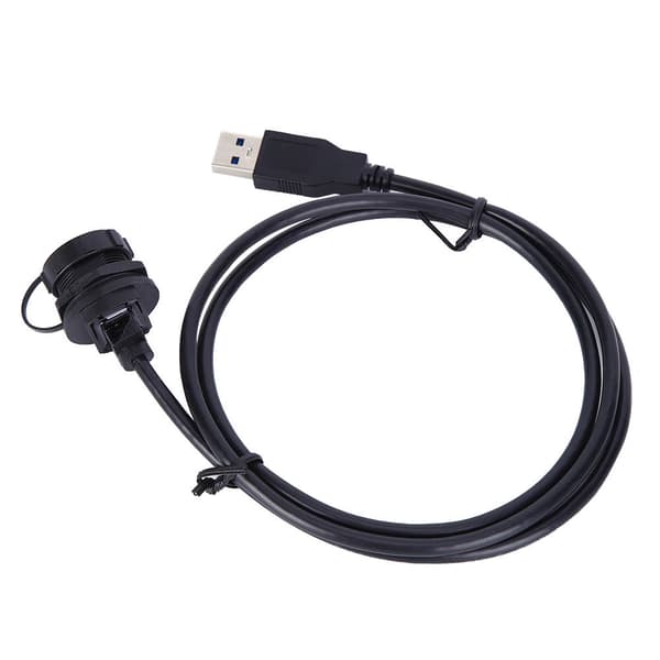 Vandtæt USB-stik USB3.0 Hun Han Meter Ledningsstik Panelmonteringsadaptere
