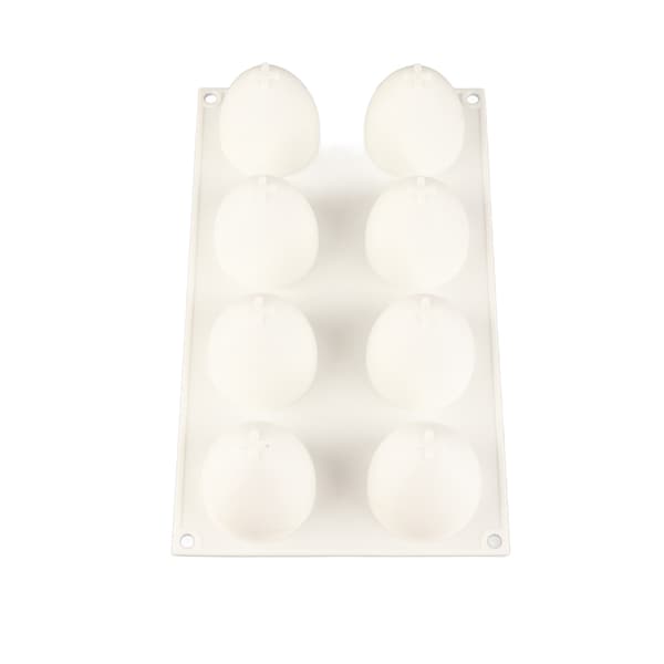 Äggformad kakform 8-håls silikonform non-stick DIY bakform