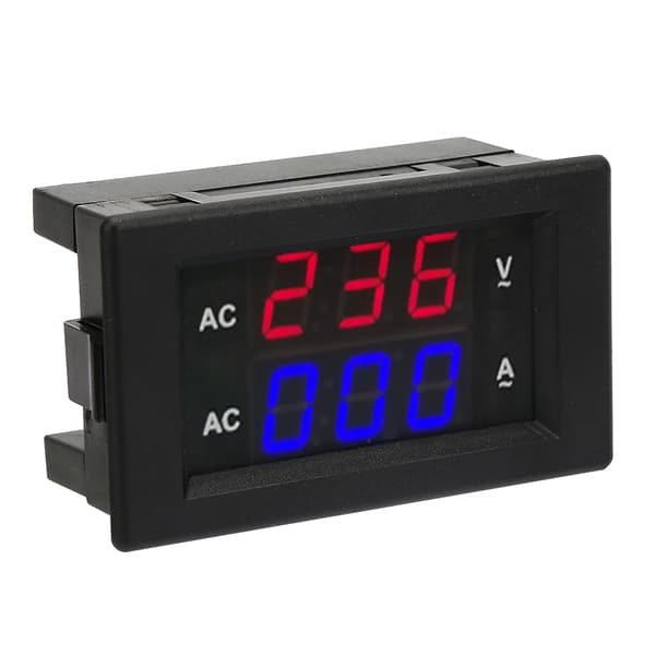 LED Digital Display AC 100~300V Voltmeter 0-100A Amperemeter (Rød blå)