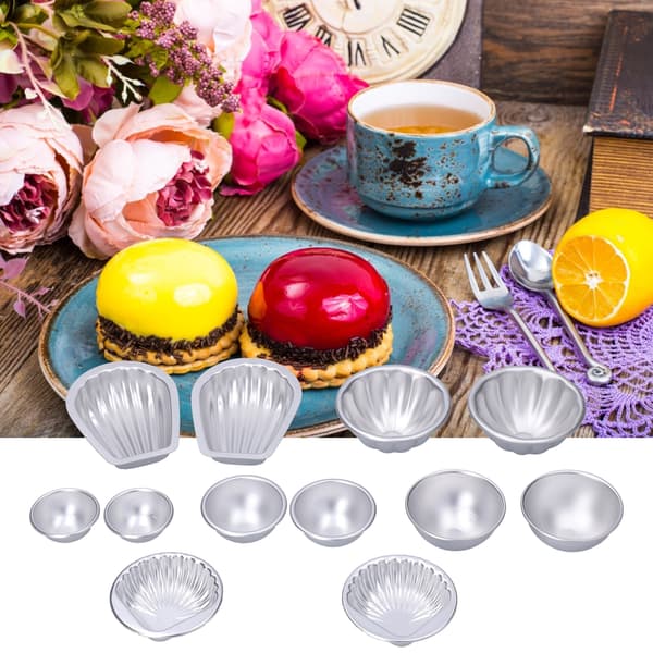DIY Badebombeform Sæt, Bærbar Aluminiumslegering Mousse Kage Bageform Sæt, Husholdning #2