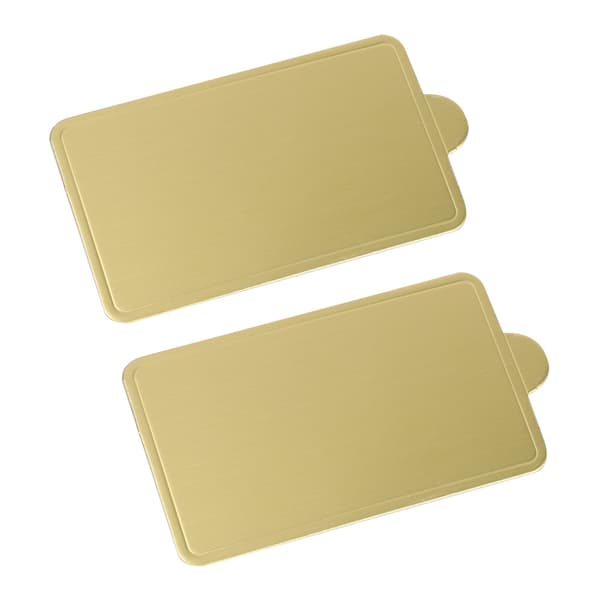 100 st Mousse Tårtbrickor Guld Papper Cupcake Dessert Displaybricka Bröllopsfödelsedagstårta L