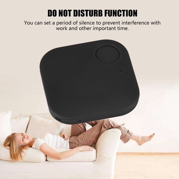 Bluetooth Tracker Nøglefinder til Børn Kæledyr Anti-tabt GPS Locator Enhed Sort