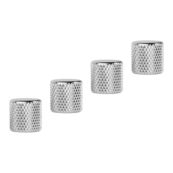 4 st elgitarrrattar set metallpotentiometerlock volymtonkontroll för bas silver