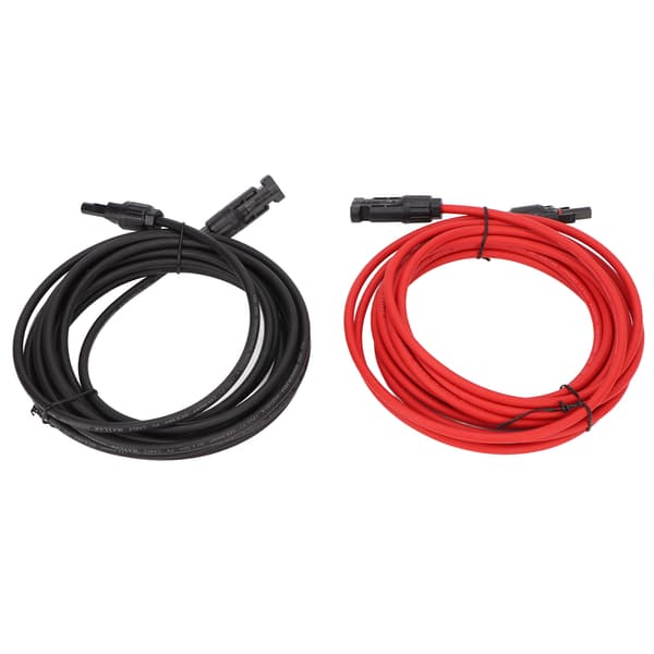 1 par 12AWG solpanelkabel med stik Soladapter forlængerkabel til solcelleanlæg 10 meter