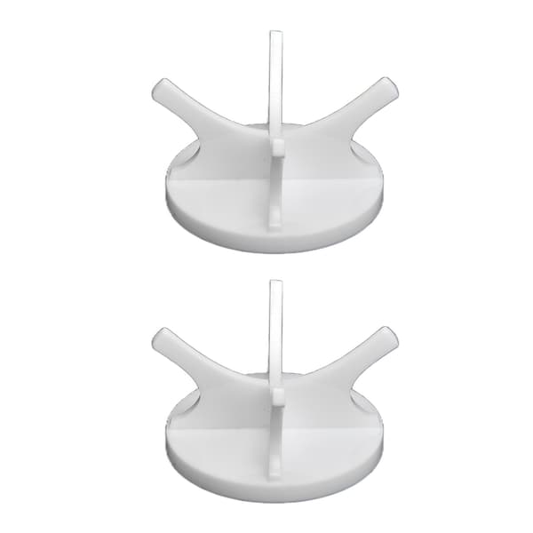 2-pack golfbollshållare, stabil, robust, minimalistisk baseballmonter, vit