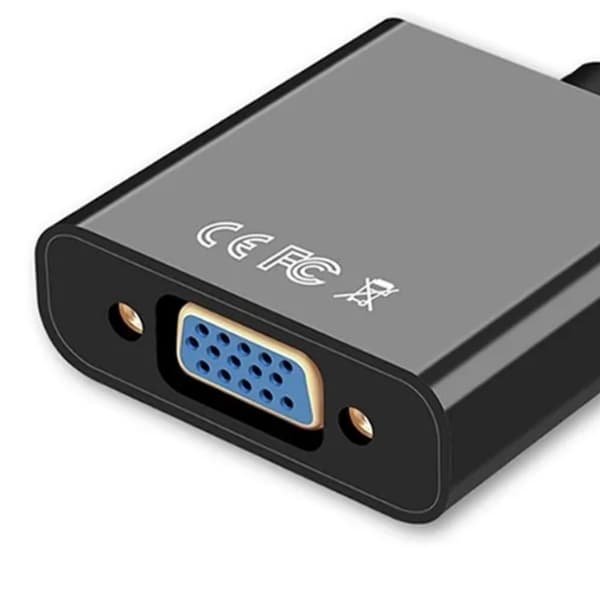 HD Multimedia Interface til VGA-konverter 1080P Rustfri Forgyldt Interfaceadapter til Bærbar Computer