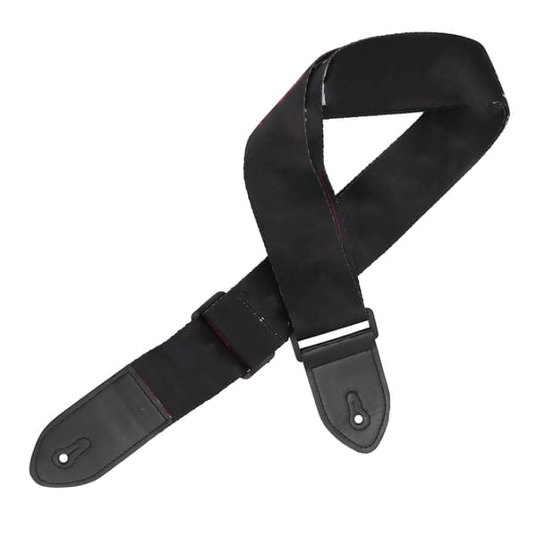Justerbar gitarr axelrem med ändar i konstläder och plastspänne, mönstrad, 90-150 cm, för akustisk gitarr, 1 rem + 1 rep