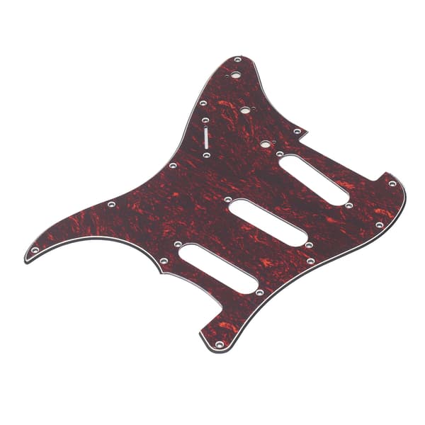 Rött Stratocaster 11-håls gitarrplektrumskydd, plast-scratchplate, ersättningsskydd för elgitarr