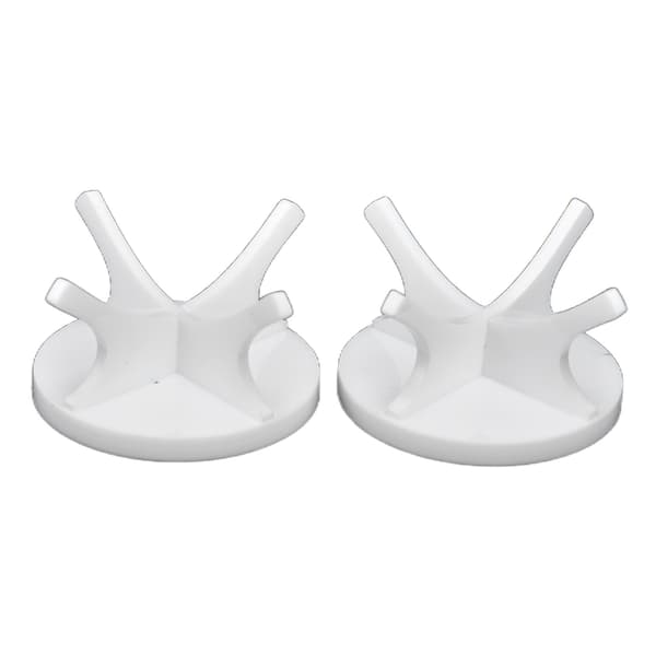 2-pack golfbollshållare, stabil, robust, minimalistisk baseballmonter, vit