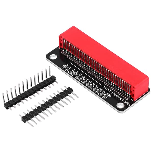 Förlängningskort Guldplätering MINI/Micro:bit Komponentdelar 2,54 mm stift (röd)