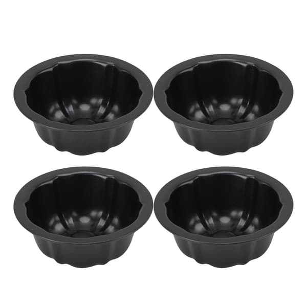 4-pak små flanforme runde budding bage non-stick 4 tommer græskarkageforme til bageri
