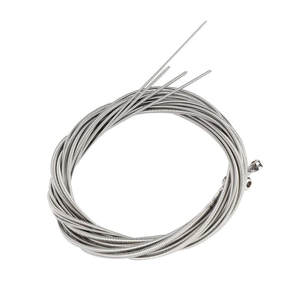 5-pack rostfria silverbasgitarrsträngar 120 cm 1,2-3 mm för 5-strängad elbas reservdelar