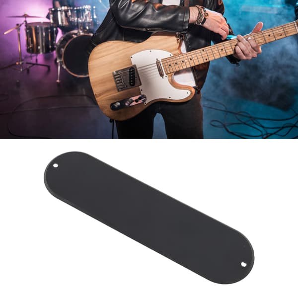Vanlig 32 mm plastgitarrplektrumskyddsplatta, oförborrad, obehandlad vit, för elgitarr i Tele-stil, 1-pack
