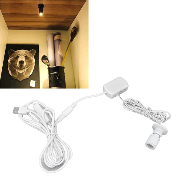 USB-driven dimbar vit LED-belysning för underskåp och vitrinskåp med 3 monteringssätt, 6-pack