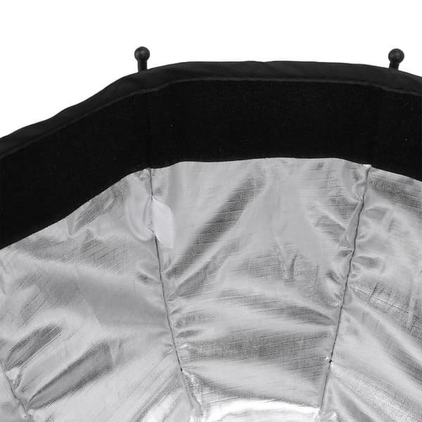 Oktagon sammenklappelig lærreds-softbox-diffuser 11,4\" med opbevaringstaske til studieoptagelse og fotografering